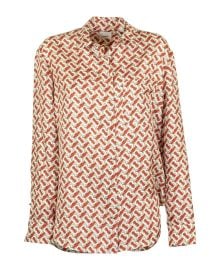 Burberry Godwit Monogram Tb Silk Blouse italist at italist